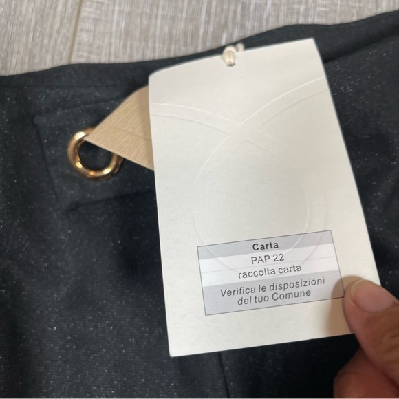 MOTF SHEIN Straight Leg Pant Work Size L black shimmer - Picture 7 of 14